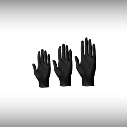 Guantes de Nitrilo Premium | Negro | Talla S/M/L | 100 y 1000 Unidades