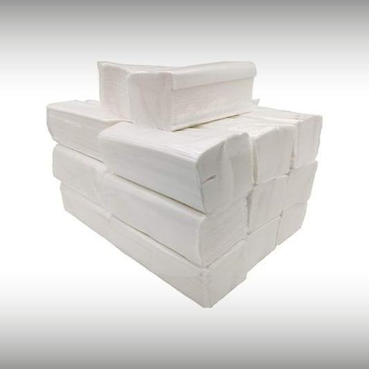 Toalla Papel Secamanos Tejido Zig Zag, Laminadas Doble Capa – Caja 3000 Unidades