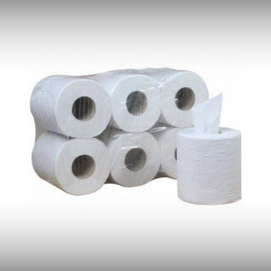 Bobina Secamanos Laminado 100% Celulosa Doble Capa | Fardo de 6 Rollos