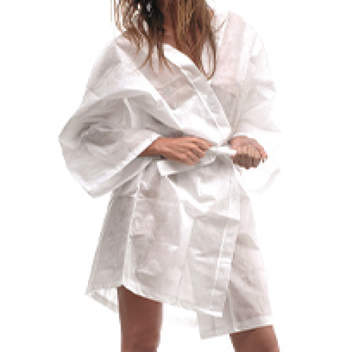 Kimono Desechable TNT Blanco Paquete 10 unidades